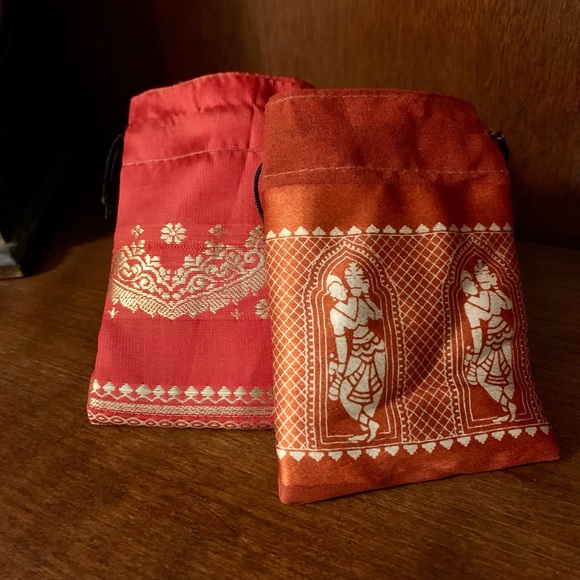 Jewelry Storage Gift Bags Drawstring Pouches Set of 14 (7 Matching Pairs) - Picture 3 of 8